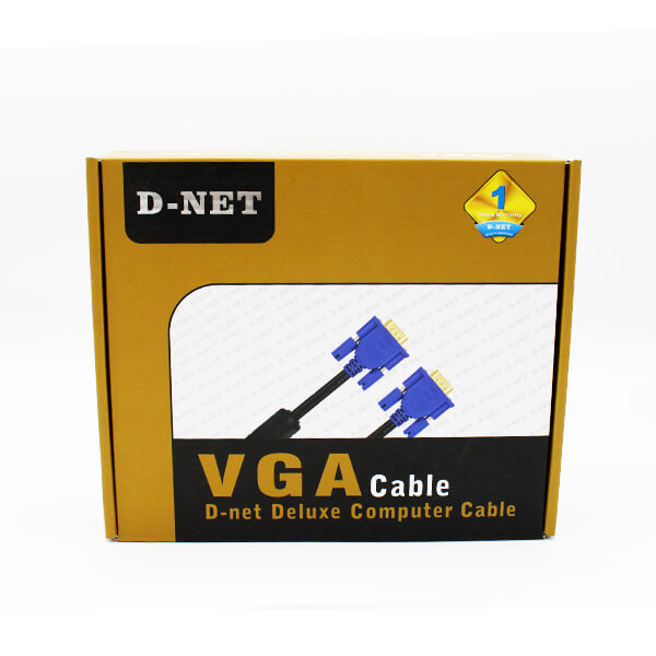 کابل VGA دی نت 5 متری ( پک کارتنی )