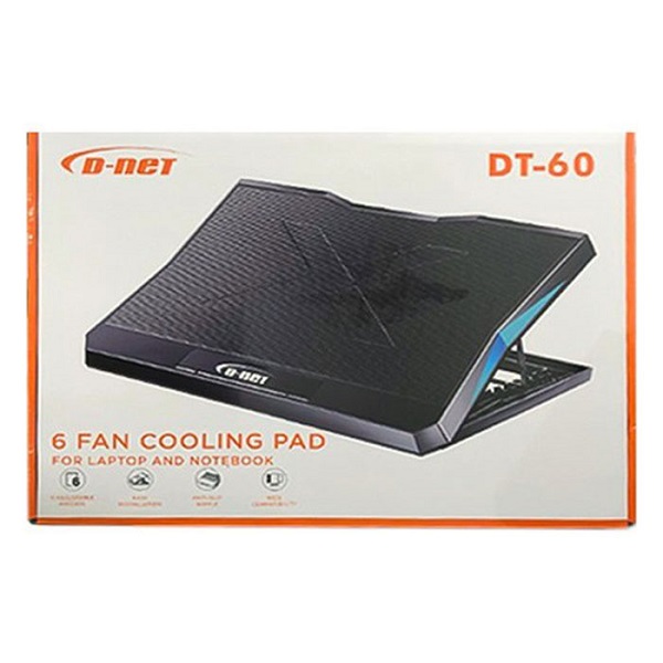 پایه خنک کننده لپ تاپ 6فن مدل DT60 پایه خنک کننده لپ تاپ 6فن مدل DT60