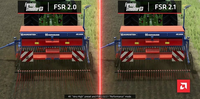 مقایسه عملکرد فناوری FSR 2.1 و FSR 2.0
