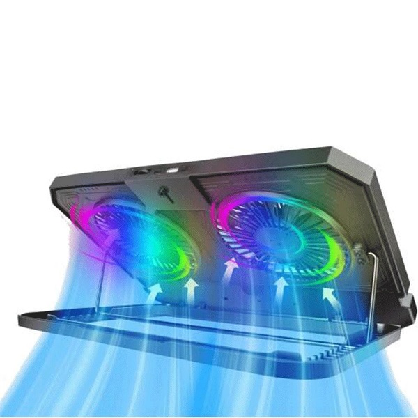 پایه خنک کننده لپ تاپ 2فن مدل DT50 پایه خنک کننده لپ تاپ 2فن مدل DT50