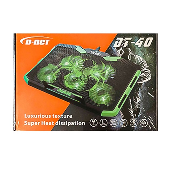 پایه خنک کننده لپ تاپ 5فن مدل DT40 پایه خنک کننده لپ تاپ 5فن مدل DT40