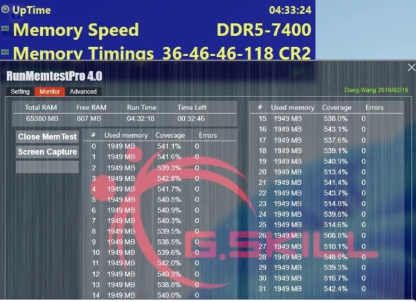 حافظه 7800 مگاهرتزی DDR5 G.SKILL