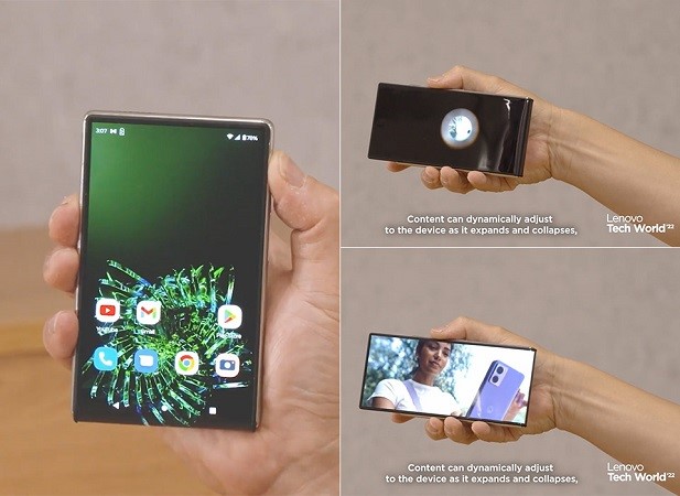 motorola-smartphone-rollable-display-lenovo گوشی رول شدنی مفهومی لنوو