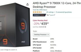 پردازنده ryzen 9 7900x