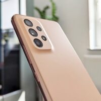 طراحی گوشی GALAXY A53 در رنگ مسی
