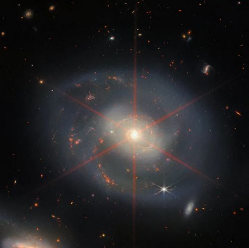 عکس زیبایی تلسکوپ فضایی وب از مرکز یک کهکشان