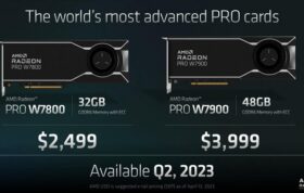 کارت گرافیک radeon pro w7900 و w7800