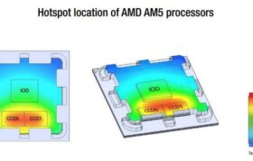 نحوه پخش دما در پردازنده amd