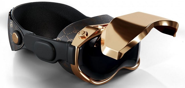 هدست واقعیت افزوده Apple Vision Pro Caviar Edition با بدنه طلا