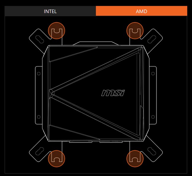 نصب خنک کننده مایع msi