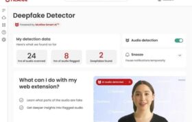 ابزار Deepfake Detector مک آفی