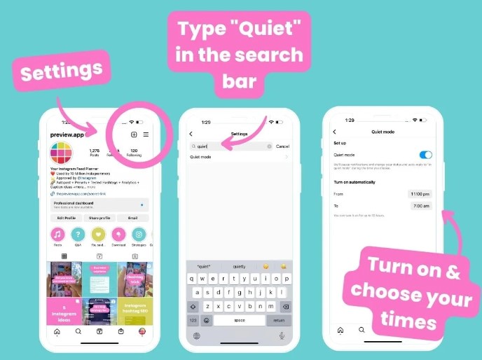 قابلیت جدید Quiet Mode اینستاگرام