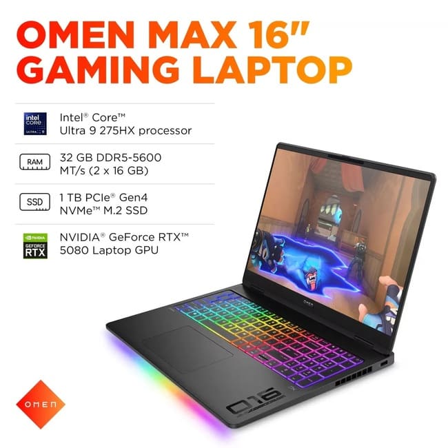 مشخصات لپ تاپ HP Omen Max 16