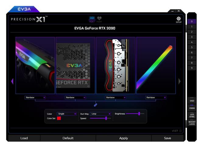نرم افزار مدیریت ار جی بی evga