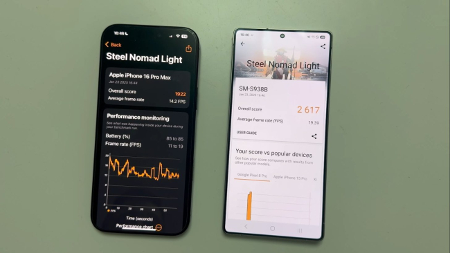 Galaxy-S25-Ultra-vs-iPhone-16-Pro-Max-Steel-in-3DMark-Steel-Nomad-Light-benchmark-3-1456x819.jpg