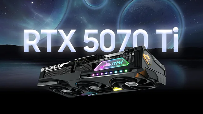 کارت‌های گرافیک سری RTX 5070 Ti شرکت MSI