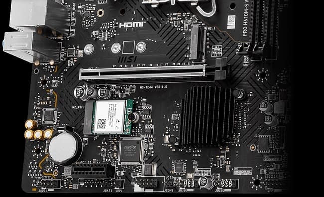 تراشه WiFi مادربرد MSI PRO H610M-S WIFI