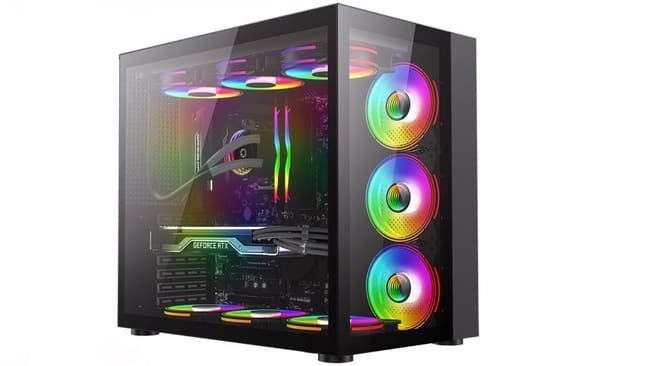 طراحی ظاهری و نورپردازی RGB در کیس‌های گیمینگ