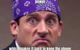 میم Prison Mike modem power تهیه شده با ابزار میم ساز کیبورد Gboard