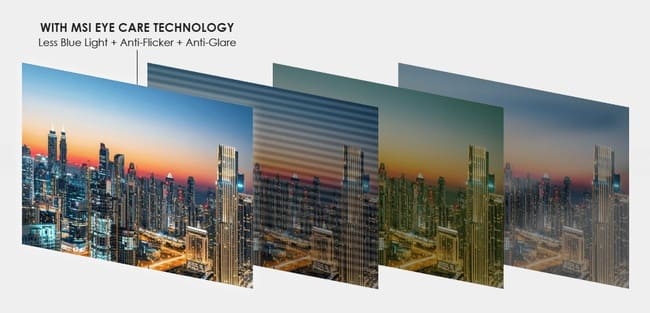 فناوری‌های مراقبت از چشم در نمایشگرهای سری Modern
