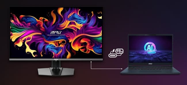 نمایشگر سری MPG مجهز به پورت USB-c