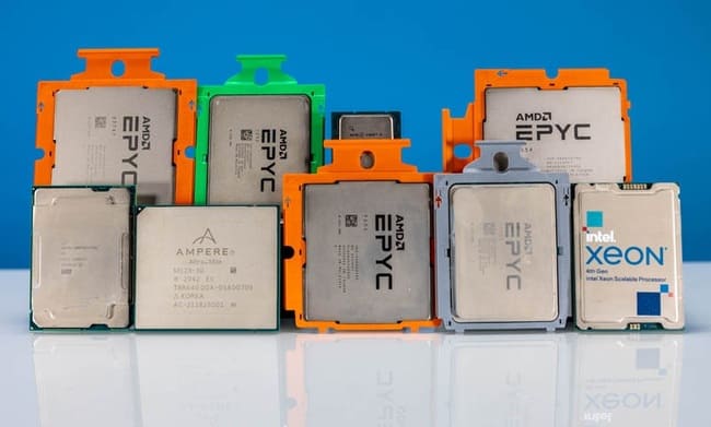 پردازنده‌های سرور ساخت اینتل، AMD و Ampere