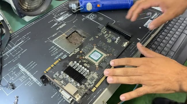 برد PCB GTX 9070 با حافظه 8 گیگابایتی
