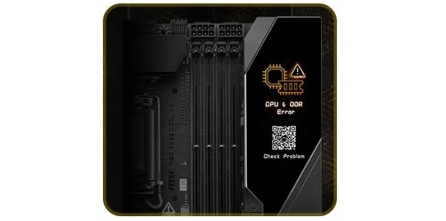 نمایشگر Dynamic Dashboard III در مادربرد MEG Z890 GODLIKE