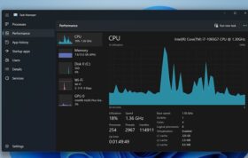 تصویر Task manager ویندوز ۱۱