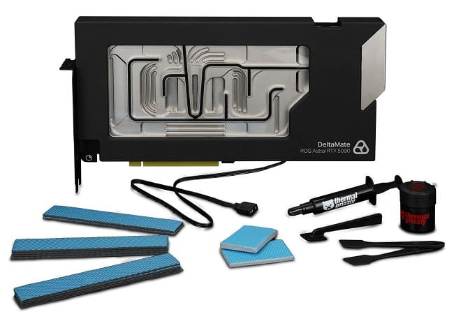 واتربلاک DeltaMate GPU Block Astral با خمیر و پدهای حرارتی Thermal Grizzly
