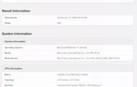 بنچمارک Core Ultra 7 365K