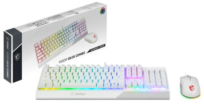 باندل موس و کیبورد گیمینگ MSI؛ خوش قیمت و جذاب با گارانتی معتبر در بازار ایران باندل گیمینگ MSI VIGOR GK30
