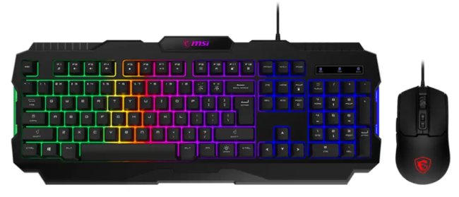 باندل موس و کیبورد گیمینگ MSI؛ خوش قیمت و جذاب با گارانتی معتبر در بازار ایران ست گیمینگ MSI FORGE GK100 COMBO