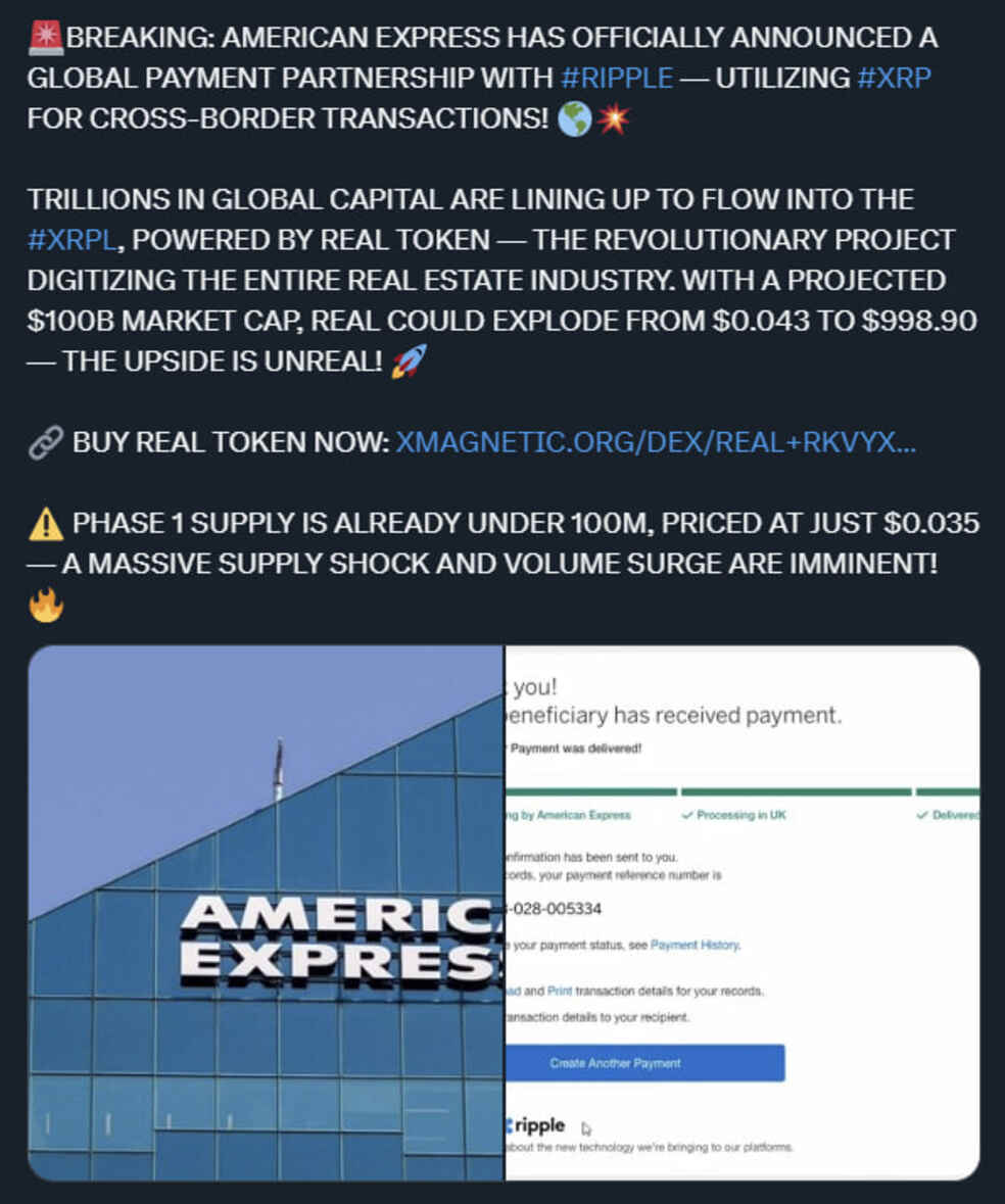 همکاری جدید ریپل فقط یک فریب تبلیغاتی بود! همکاری جدید ریپل فقط یک فریب تبلیغاتی بود!