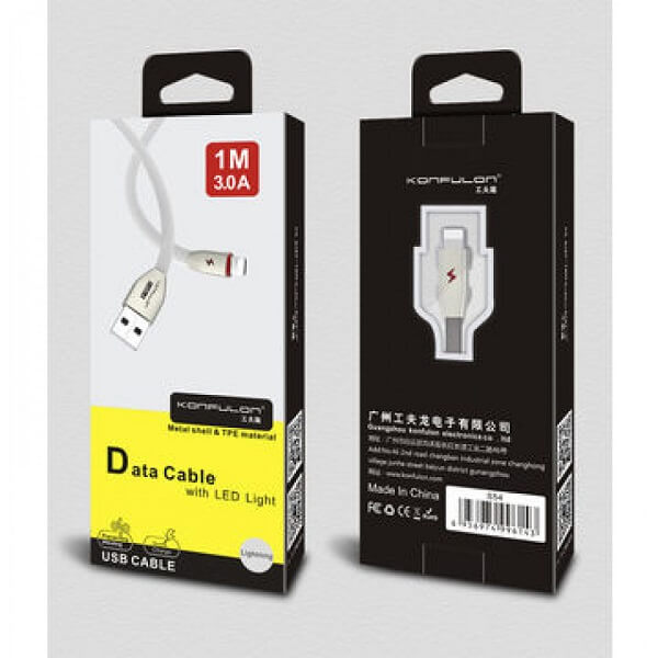 کابل USB گوشی آیفون کانفلون S54