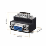 تبدیل 15 پین نر و ماده 90درجه VGA