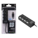 هاب 4 پورت USB 2.0 کلید دار ( USB HUB ) دی نت