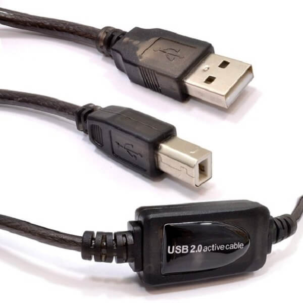 کابل USB پرینتر ( بافر دار ) دی نت 20 متری