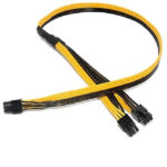 کابل تبدیل برق پاور 6پین نر به دو 6 پین نر