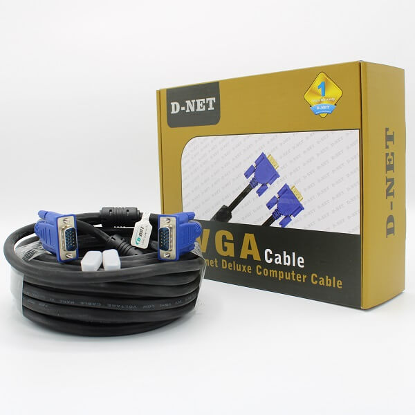 کابل VGA دی نت 10 متری ( پک کارتنی )
