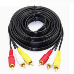کابل سه فیش ( RCA ) صوت و تصویر AV دی نت 10 متری