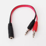 تبدیل صدا 1به2 هدفون و میکروفون3