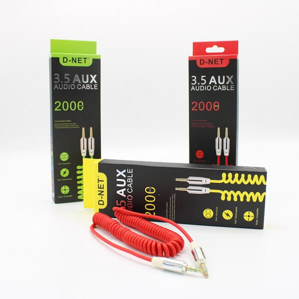 کابل صدا AUX فنری دی نت