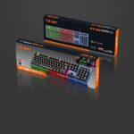 کیبورد ( صفحه کلید ) سیم دار دی نت DT-996 چراغ دار - Image 3