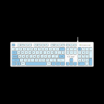 کیبورد ( صفحه کلید ) سیم دار رنگی دی نت DT-993 آبی - Image 3