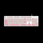 کیبورد ( صفحه کلید ) سیم دار رنگی دی نت DT-993 صورتی - Image 3