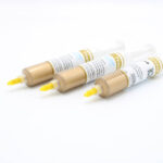 خمیر سیلیکون سرنگی بزرگ طلایی ( HY 610 )