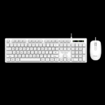 کیبورد و موس ( صفحه کلید ) سیم دار دی نت DT-998 سفید - Image 2