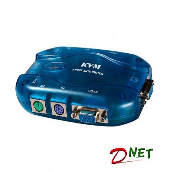 کی وی ام سوییچ 1 به 2 ( KVM SWITCH ) PS2 با کابل