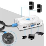 کی وی ام سوییچ 1 به 4 ( KVM SWITCH ) USB با کابل مدل MT401KL - Image 2